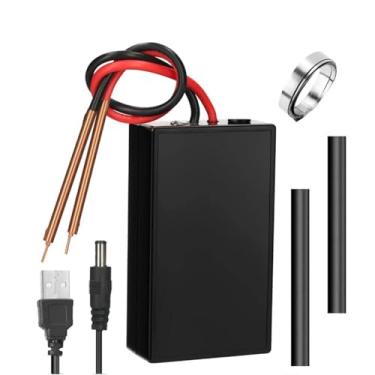 Imagem de HYZHANHONG 5300mAh recarregável mini máquina de solda por pontos, pequena máquina de solda de bateria de lítio portátil, adequado para manutenção doméstica DIY, preto