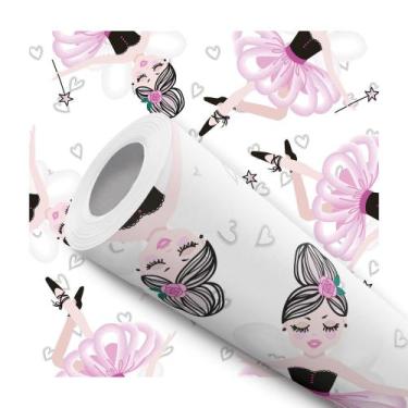 Imagem de Papel de Parede Vinílico Bailarina Teen Menina Sala Quarto 10m - Signm