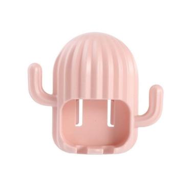 Imagem de Porta Escova De Dente De Parede Cacto Rosa