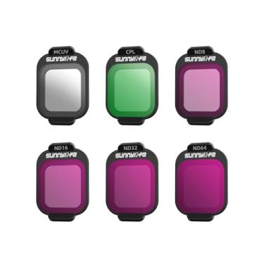 Imagem de YUULNMOP Kit de filtro ND para DJI Flip Drone,MCUV,CPL ND8 ND16 ND32 ND64 Conjunto de filtros de lente de câmera multi-revestidos para redução de luz acessórios de filtro de câmera Vlog (conjunto de 6