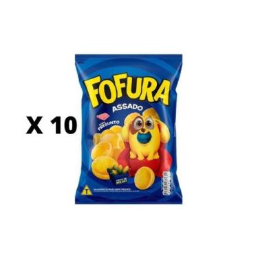 Imagem de Salgadinho Fofura Presunto 70g Kit com 10 unidades