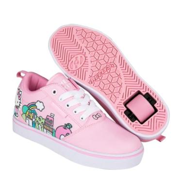Imagem de HEELYS Hello Kitty Pro 20 para meninas (criança pequena/criança grande), Rosa/branco, 18