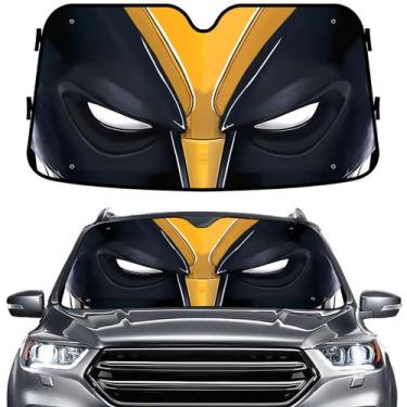 Imagem de Pára-brisa Sun Shade GENANY Yellow Eyes para carro, SUV e caminhão