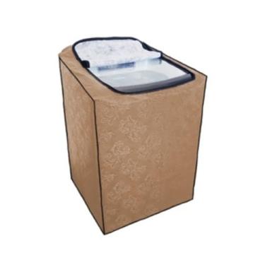 Imagem de Capa Para MáQuina De Lavar Roupa Com ZíPer, Capa ImpermeáVel AjustáVel Tamanhos 8kg A 15kg, Capa Protetora Para Lavadora Com Fechamento Seguro(10kg,Caramelo)