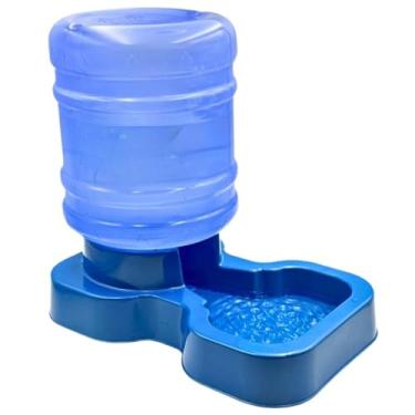 Imagem de Comedouro e Bebedouro Automático para Cães e Gatos | Kit Grande Porte 10L Água e 8L Ração(AZUL - BEBEDOURO MENPLAST)