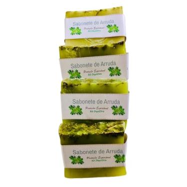 Imagem de Sabonetes Artesanais de Arruda para Limpeza Energética, 90g, 4 Unidades