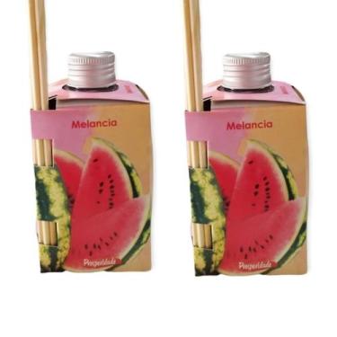 Imagem de 2 Aromatizador Ambiente Melancia Difusor Vareta Casa Lar 280ml Marca L
