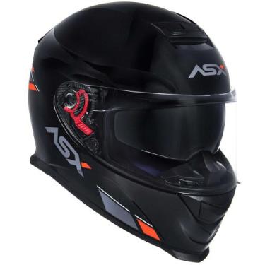 Imagem de Capacete Moto Asx Eagle Sv Solid Preto Fosco C/ Óculos Solar, 62/XL (6