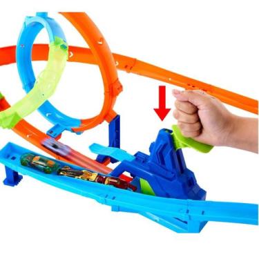 Imagem de Pista Hot Wheels Stunt Tracks Ciclone de Lançamento Rápido Speed Snap 