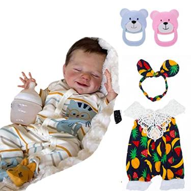 Boneca Reborn Realista Dolls Menina Bebê Reborn recém-nascido brinquedos  para crianças de Natal dom e presente de aniversário Renascido boneca  dormir boneca com roupa em Promoção é no Buscapé