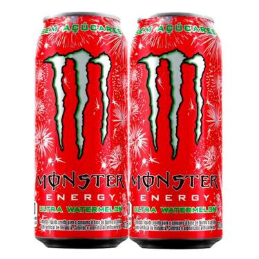 Imagem de Kit 2 Energético Monster Ultra Melancia Zero Açúcar 473ml
