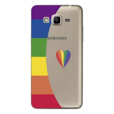 Imagem de Capa Case Capinha Samsung Galaxy  J2 Prime Arco Iris Borda - Showcase