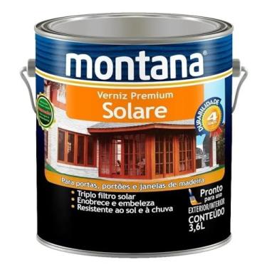 Imagem de Verniz Premium Solare Acetinado Montana 3,6L Mogno