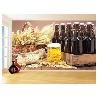Imagem de Papel De Parede Bebidas Cerveja Cevada Garrafa 3,5M Al258