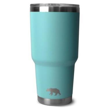 Imagem de COPO TÉRMICO TUMBLER 30 OZ 887 ML QGK AZUL HALF COM TAMPA