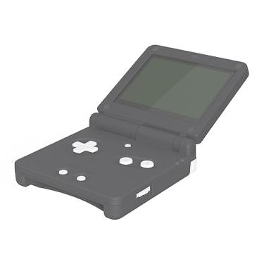 Imagem de eXtremeRate Botões brancos personalizados com conjunto completo para Gameboy Advance SP, botão de substituição A B L R botão liga/desliga botão botão D-pad para console GBA SP - console NÃO incluído