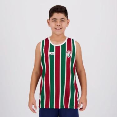 Imagem de Camisa Infantil Fluminense Regata Oficial 1902 Partner Braziline - Tricolor - Não - 10