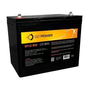 Imagem de Bateria Gel Selada Getpower 12V 80Ah - Vrla Agm - Get Power