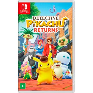 Imagem de Jogo Detective Pikachu Returns Nintendo Switch Mídia Física - Preto