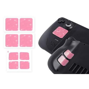 Imagem de TALONGAMES Touchpad Protector Compatível com Steam Deck - OLED/Steam Deck Trackpad Skin, Back Button Grips - Accessórios (Protetores de Trackpads + 4 Chaves Protector, Hexagonal - Rosa)