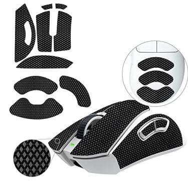 Imagem de TALONGAMES Fita antiderrapante para mouse compatível com Razer DeathAdder V3 Pro Gaming Mouse, absorção de suor da palma da mão, fina de 0,5 mm, cortada para ajustar, fácil de aplicar, skin de mouse