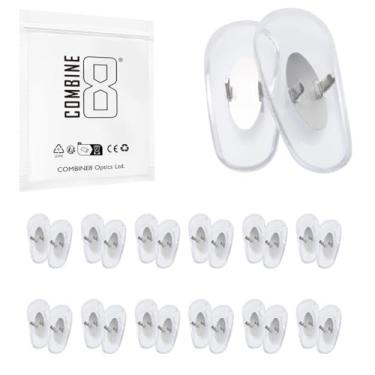 Imagem de Combine8 Almofadas de nariz para óculos, 12 pares de almofadas de nariz para óculos de sol Ray-Ban Aviator RB3025/RB3026/RB3044/RB3261/RB3483/RB3506/RB3519/RB3267/RB3362/RB3490
