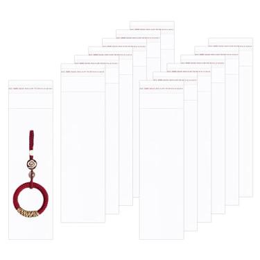 Imagem de Sacos longos de celofane, 300 peças, 5 x 15 cm, sacos de violoncelo, transparentes, resseláveis, sacos plásticos, autovedantes, caneta, chaveiro, marcador, artesanato, pulseira, óleo, pastel,