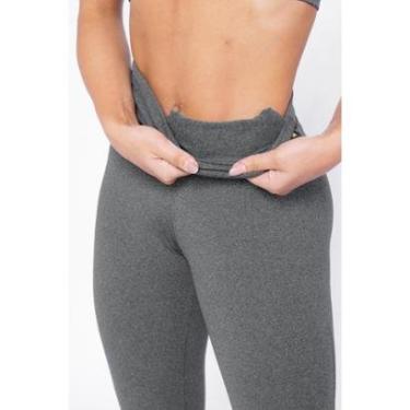 Imagem de Calça Legging Flanelada Wolfox Térmica Pelúcida Quentinha Inverno Tecido Suplex Feminina-Feminino