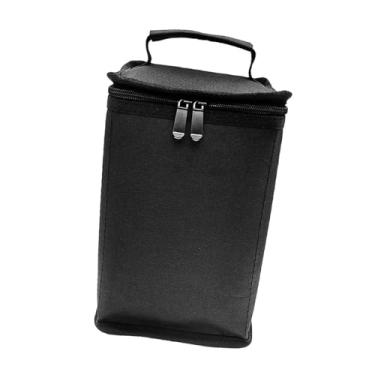 Imagem de Milageto Bolsa de transporte para botijão de gás, com protetor de zíper, multifuncional, bolsa de armazenamento de tanque de gás, utensílios de cozinha para, preto S