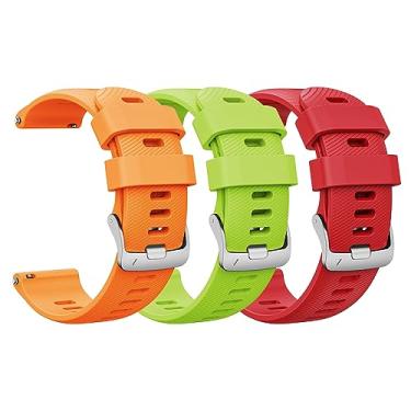 Imagem de CUZOW Compatível com pulseira Garmin Vivoactive 4, pulseira de silicone de liberação rápida de 22 mm de substituição para Garmin Venu 2/forerunner255/265, Galaxy Watch 46 mm/Watch 3 de 45 mm/Galaxy