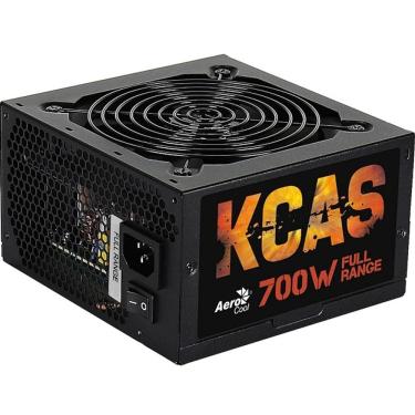 Imagem de Fonte ATX sem Cabo 700W KCAS Preto Aerocool