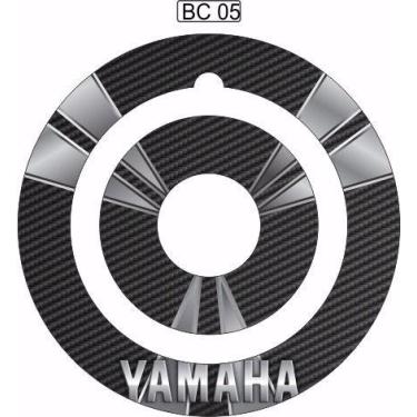 Imagem de Bocal Para Tanque Yamaha Cinza Preto Branco Resitank Bc 05, Preto