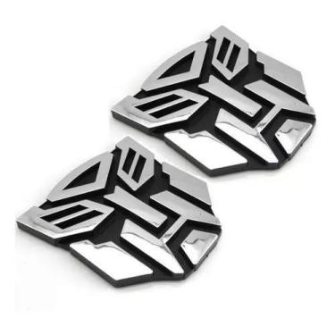 Imagem de 2 Adesivos Transformers Emblema Tuning Carro Autobot 8cm Pvc - Marçon