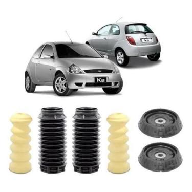 Imagem de 2 Kit Coxim Amortecedor Traseiro Ford Ka 1996 1997 1998 99 - Qualykits
