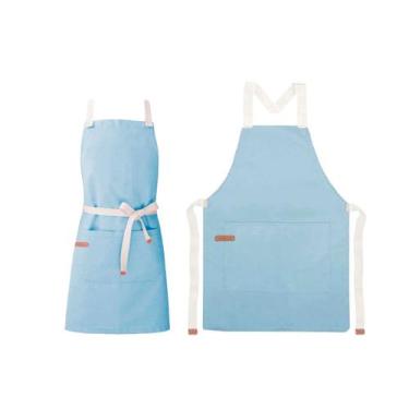 Imagem de Avental Azul Claro Algodao Confeitaria Padaria Doceria 10un - CASA CHA