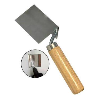 Imagem de Espatula Canto Interno Desempenadeira Aço Inox Gesso - Compel
