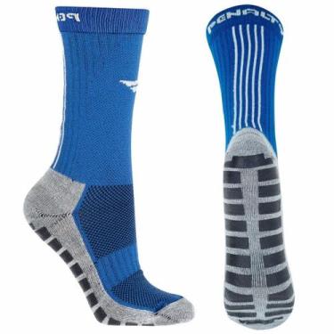 Imagem de Meia Penalty Antiderrapante Grip Futebol Futsal Society, Azul, 33-38, 