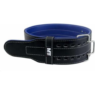 Imagem de Cinturão material ecológico Preto Com Azul - Pro Trainer