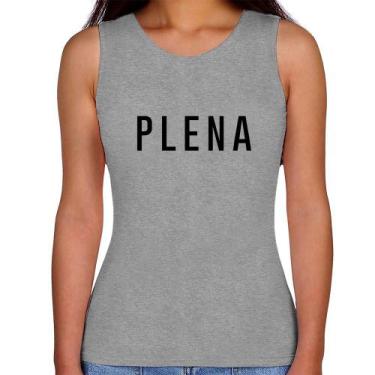 Imagem de Regata Feminina Plena - Foca na Moda, Cinza, M