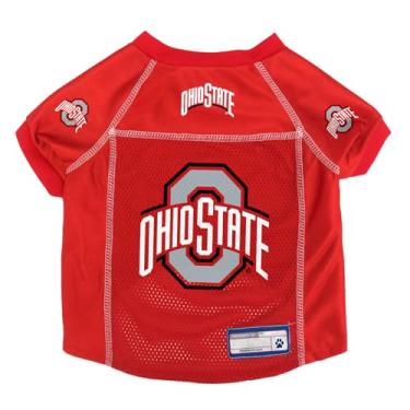 Imagem de Littlearth Camiseta NCAA Ohio State Buckeyes Pet Jersey, pequena, cor do time