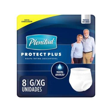 Imagem de Roupa Íntima Descartável Tam. G/XG - Plenitud Protect Plus 8 Unidades