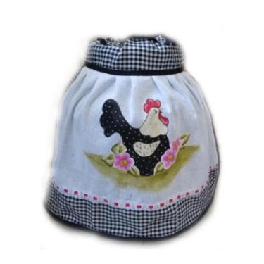 Imagem de Capa para Butijão de gás 13kg Galinha com Flores cod BG001 - Farah And