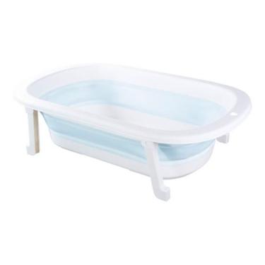 Imagem de Banheira Bebe Infantil Retratil 30kg Pimpolho Menino Menina, Azul