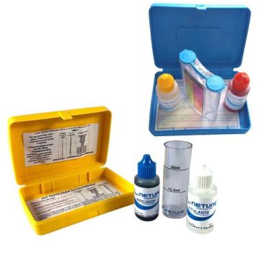 Imagem de Kit Estojo Medidor De Alcalinidade Ph e Cloro Para Água Piscinas - Net