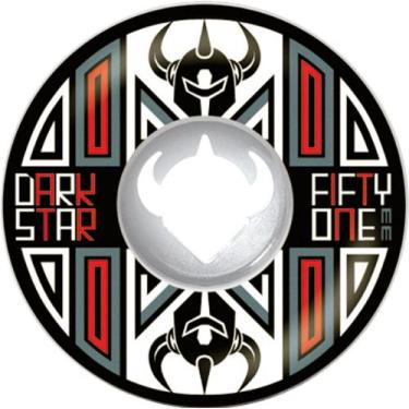 Imagem de Darkstar Rodas Tiki, branco/vermelho, 130 cm (51 polegadas)