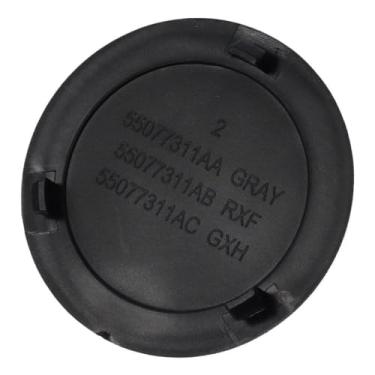 Imagem de Tampa de plugue de bola de reboque para amortecedor traseiro, tampa de engate de reboque redonda ABS preta 55077311AB 68495076AA adequada para Dodge Ram 1500 2500 3500 2003-2020