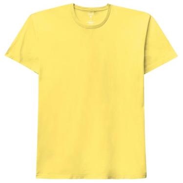 Imagem de Camiseta Masculina Lisa Básica Adulto Malwee Amarelo, G