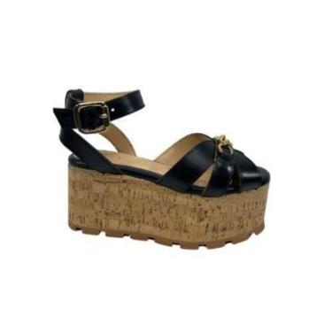 Imagem de Sandalia Luiza Barcelos Plataforma  Preto-Feminino