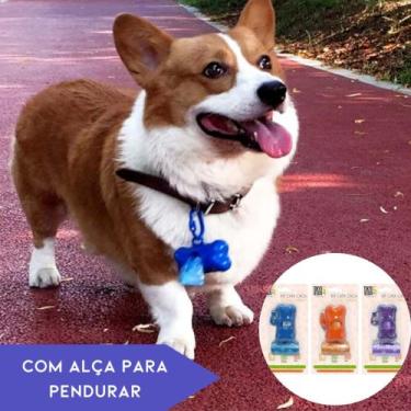 Imagem de Kit Cata Caca Porta Saquinho Pet Coletor de Fezes + 40 Saco Plástico p