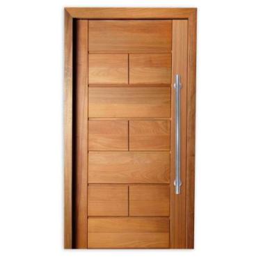Imagem de Porta Completa Pivotante França em Madeira Maciça Tauari - Mapaf, 100c